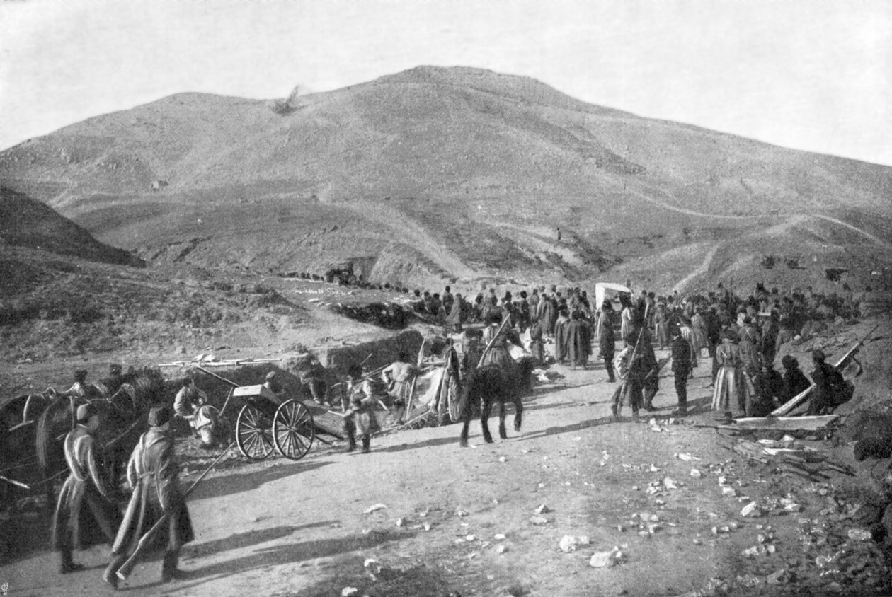 احتياطي سيبيريا يتخذ مواقع ، الحرب الروسية اليابانية ، 1904-5 بواسطة غير معروف
