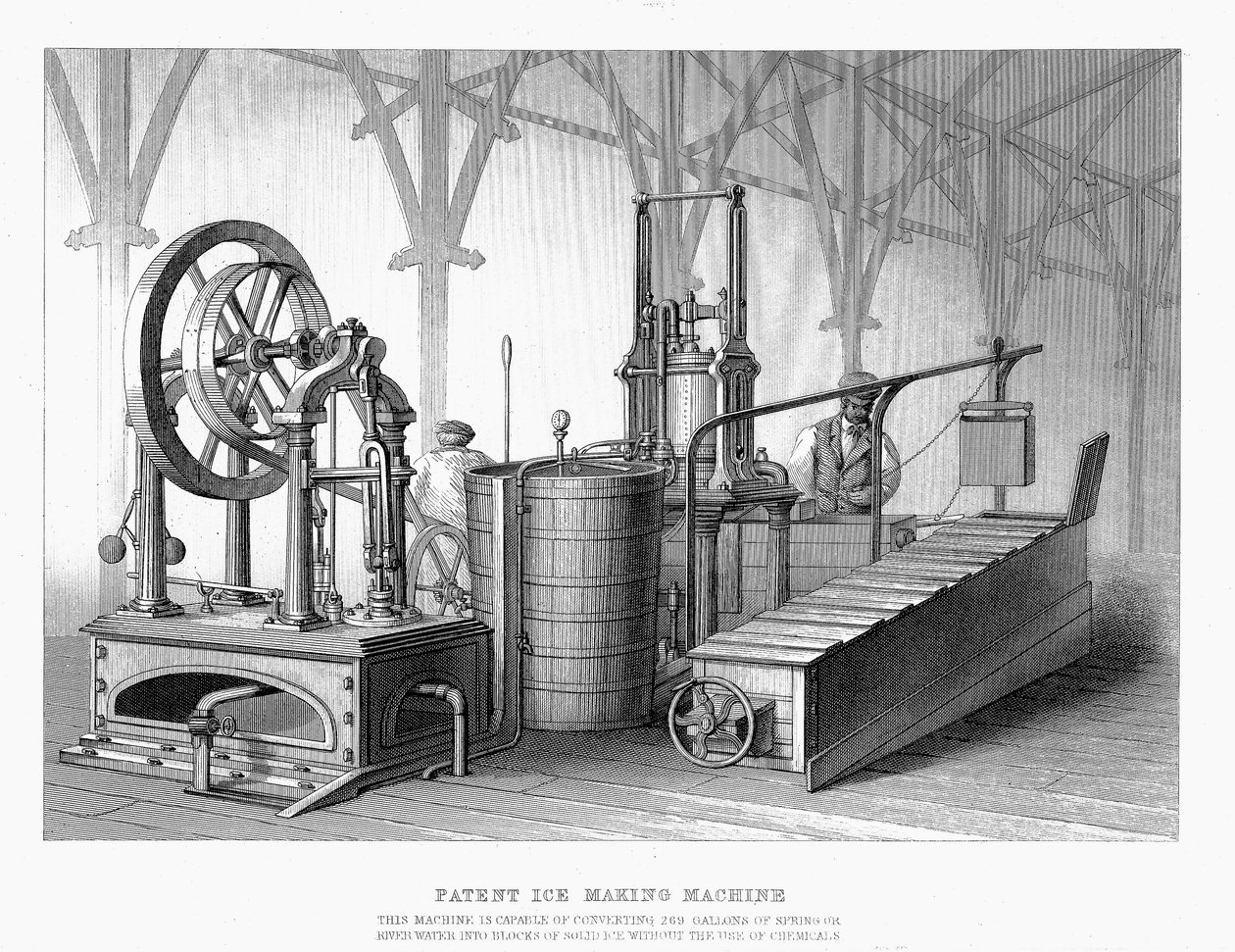 Siebe و Harrisons براءة اختراع آلة صنع الثلج ، 1862 بواسطة غير معروف