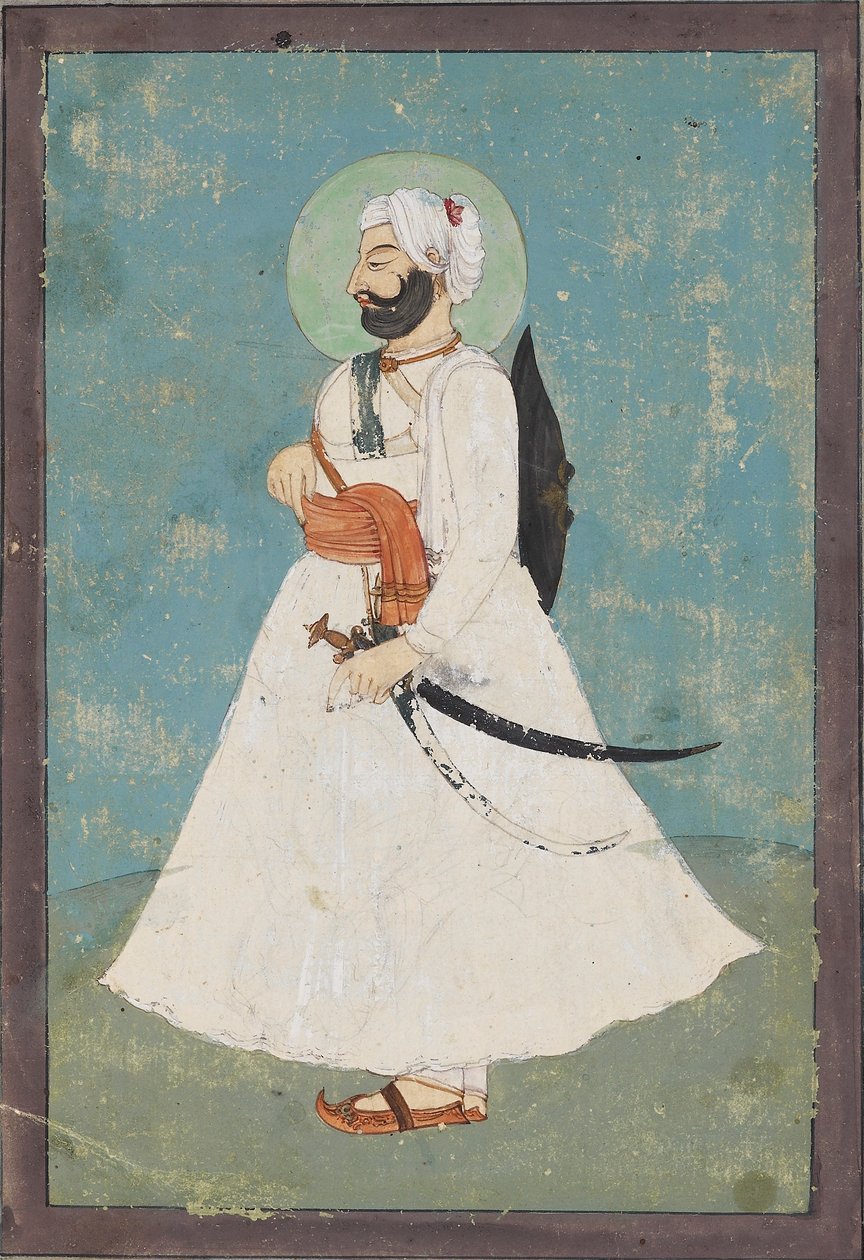 نبيل السيخ في الملف الشخصي ، c1800 بواسطة غير معروف
