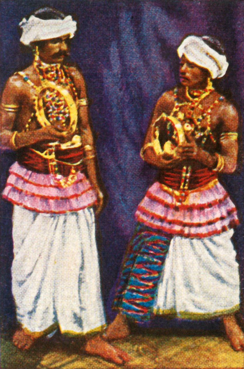 الراقصون السنهاليون الشيطان من سيلان ، c1928. بواسطة غير معروف