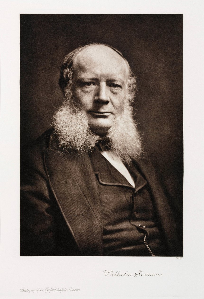 السير تشارلز ويليام سيمنز ، مهندس ألماني ، 1860-1870 بواسطة غير معروف