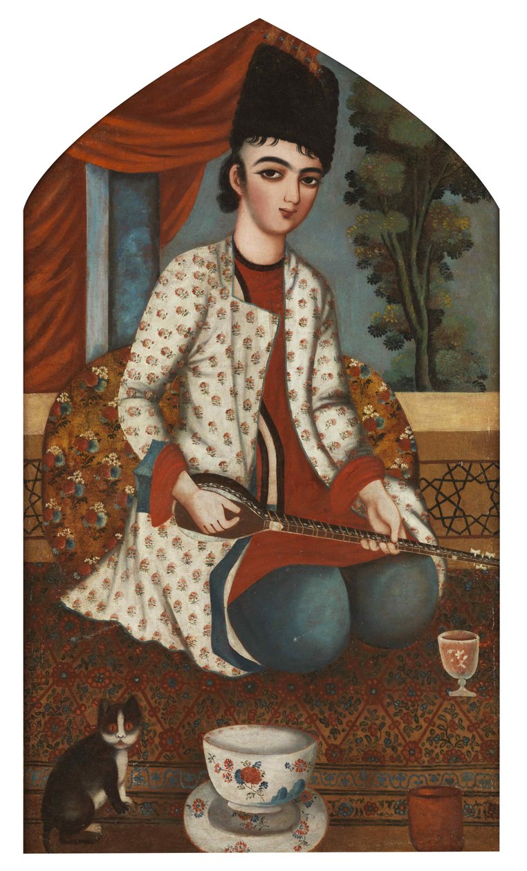 لاعب السيتار ، ج. 1830-1840. بواسطة غير معروف