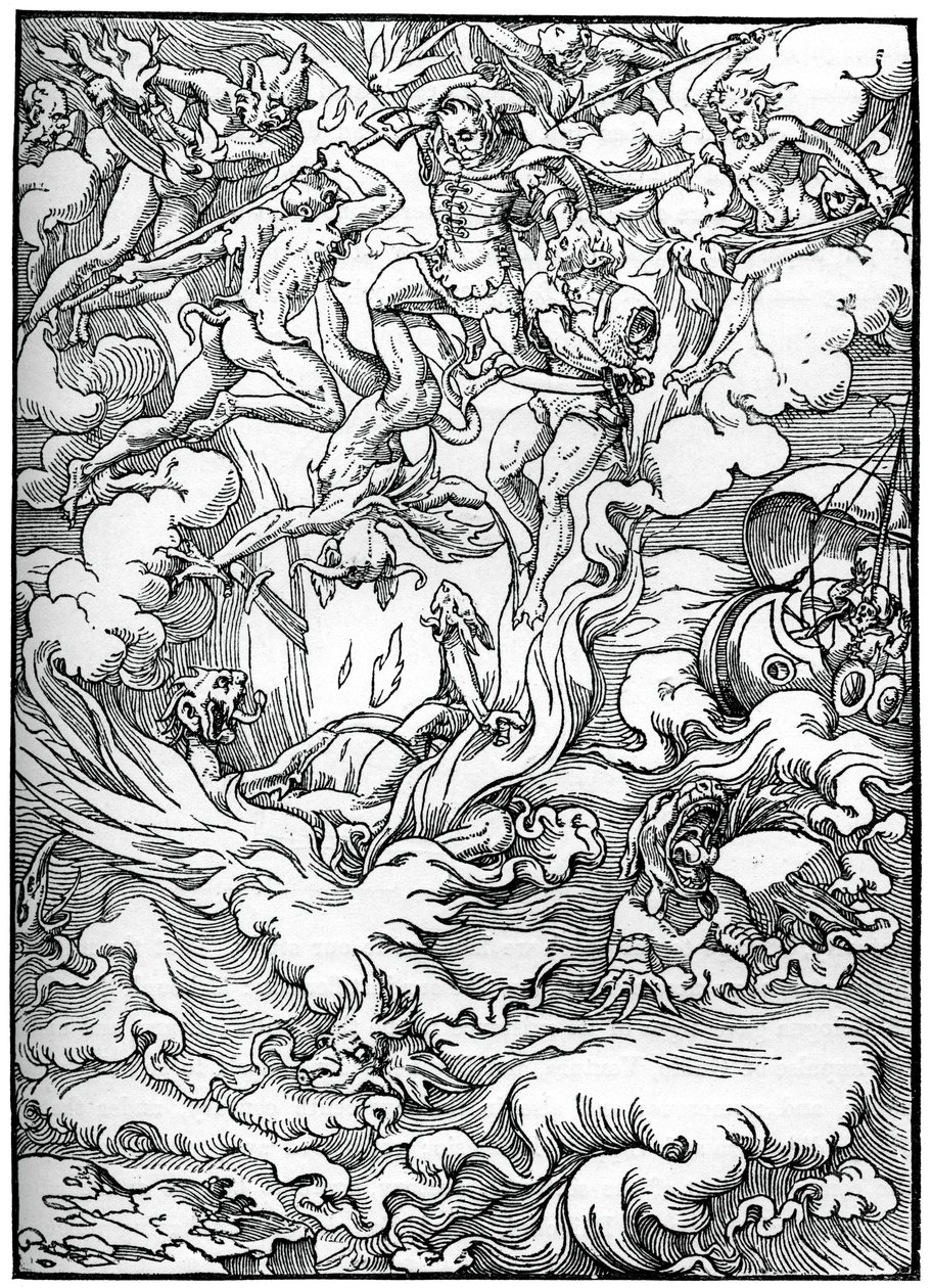 رسم تخطيطي للحكم الأخير في جيرارد دفاتر ، باريس ، 1549 ، 1870 بواسطة غير معروف