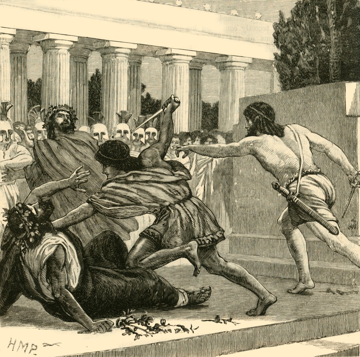 ذبح Pisistratidae ، 1890. بواسطة غير معروف
