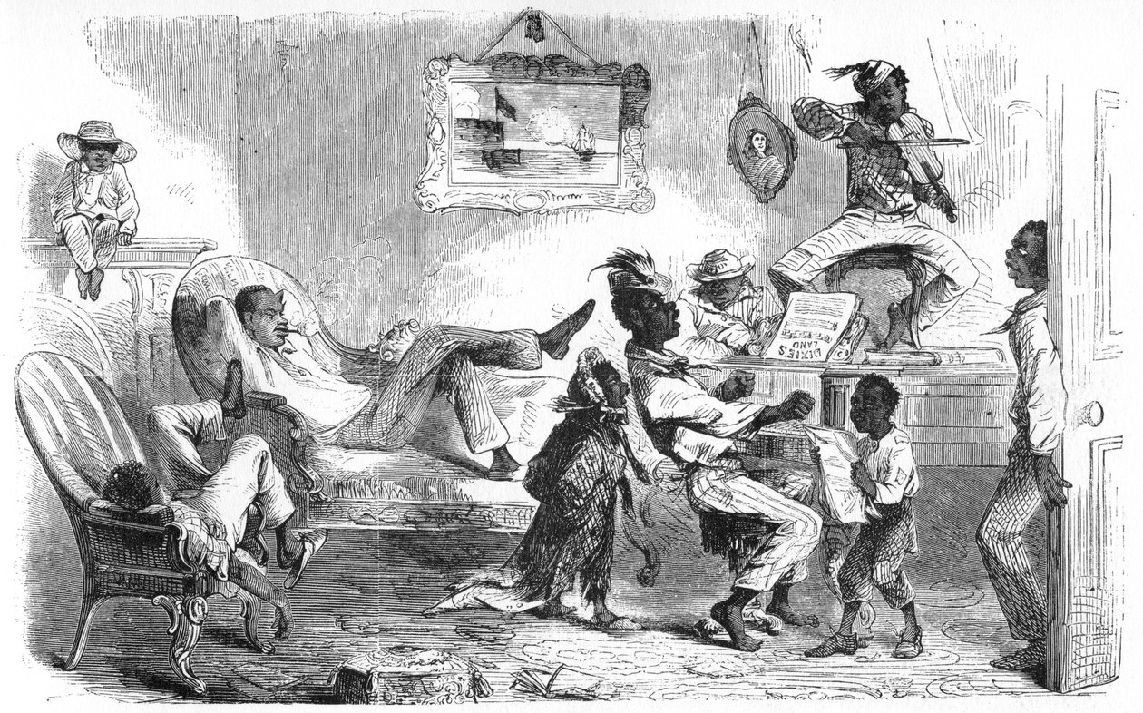العبيد يحتفلون بالتحرير ، c1860s بواسطة غير معروف