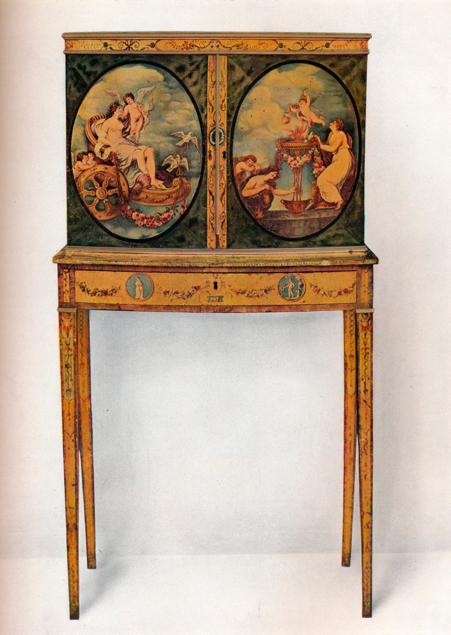 خزانة صغيرة من خشب الماهوجني على حامل ، c1680 بواسطة غير معروف