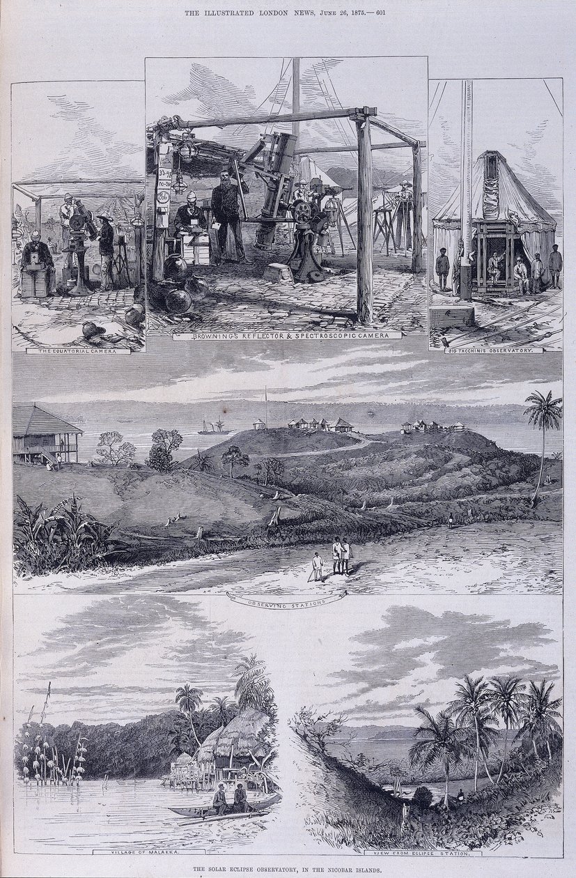 مرصد الكسوف الشمسي ، جزر نيكوبار ، c1875 بواسطة غير معروف