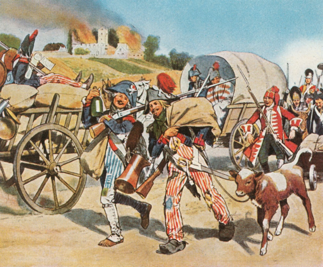 جنود الثورة الفرنسية في بفالز ، 1793 ، 1936. بواسطة غير معروف