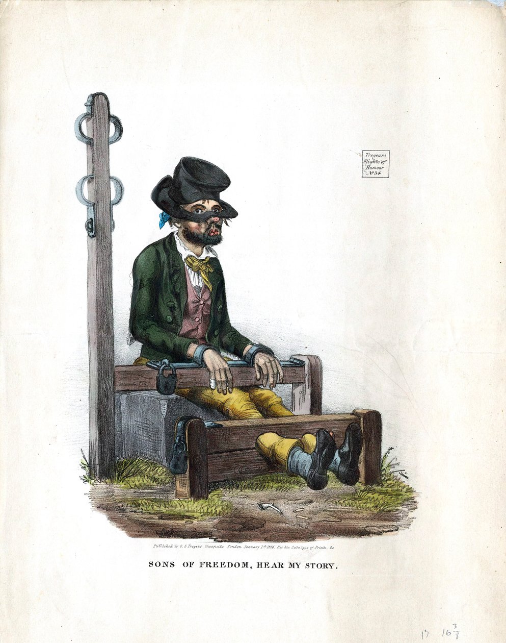 أبناء الحرية ، اسمعوا قصتي ، 1834 بواسطة غير معروف