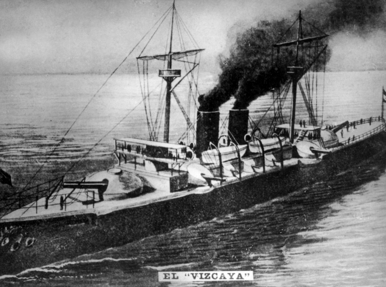 سفينة حربية إسبانية The Viscaya ، 1898s ، 1920s بواسطة غير معروف