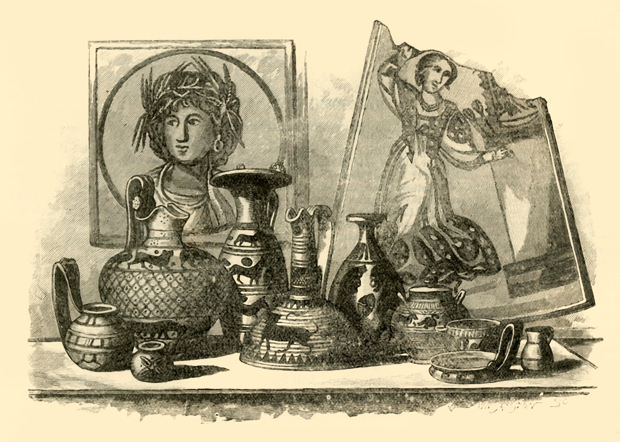 عينات من الفن القرطاجي 1890. بواسطة غير معروف