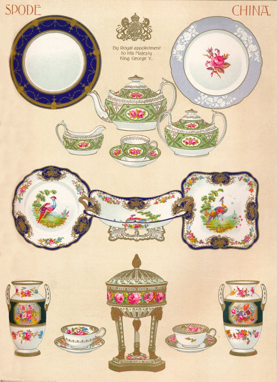 Spode China: WTCopeland & Sons ، ستوك أون ترينت ، القرن الثامن عشر ، 1913 بواسطة غير معروف