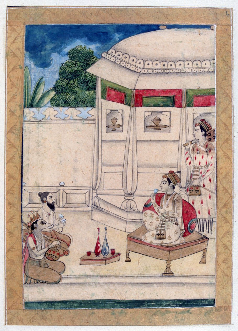 Sri Raga ، ألبوم Ragamala ، مدرسة راجستان ، القرن التاسع عشر بواسطة غير معروف