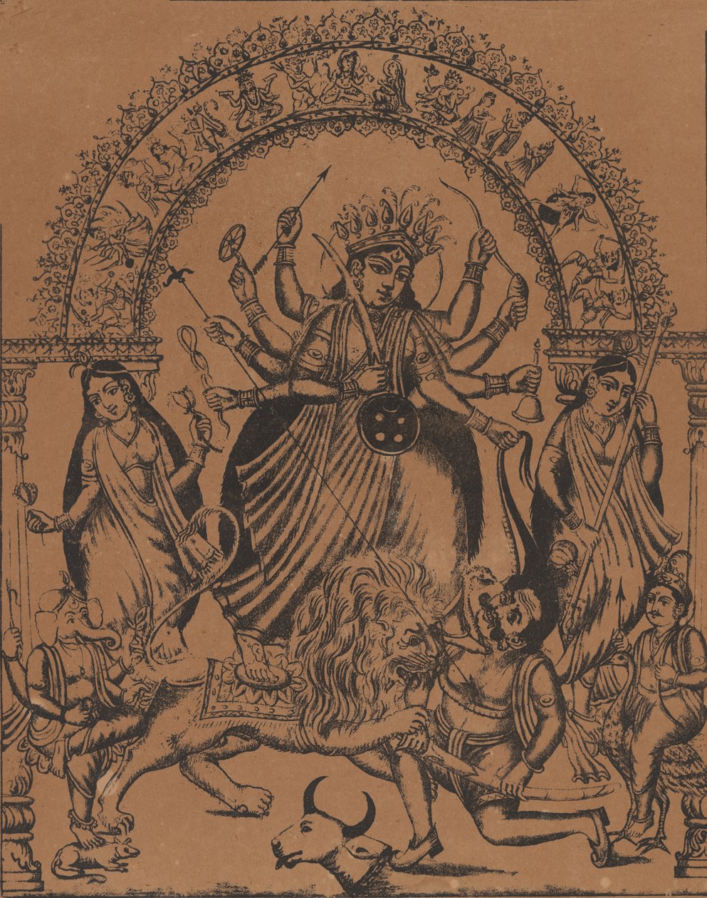 سري سري دورجا ، كاليفورنيا. 1875-80. بواسطة غير معروف
