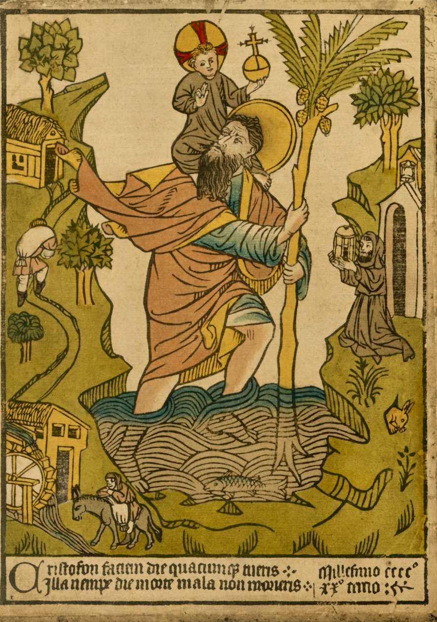 القديس كريستوفر. 1423 ، 1915. بواسطة غير معروف