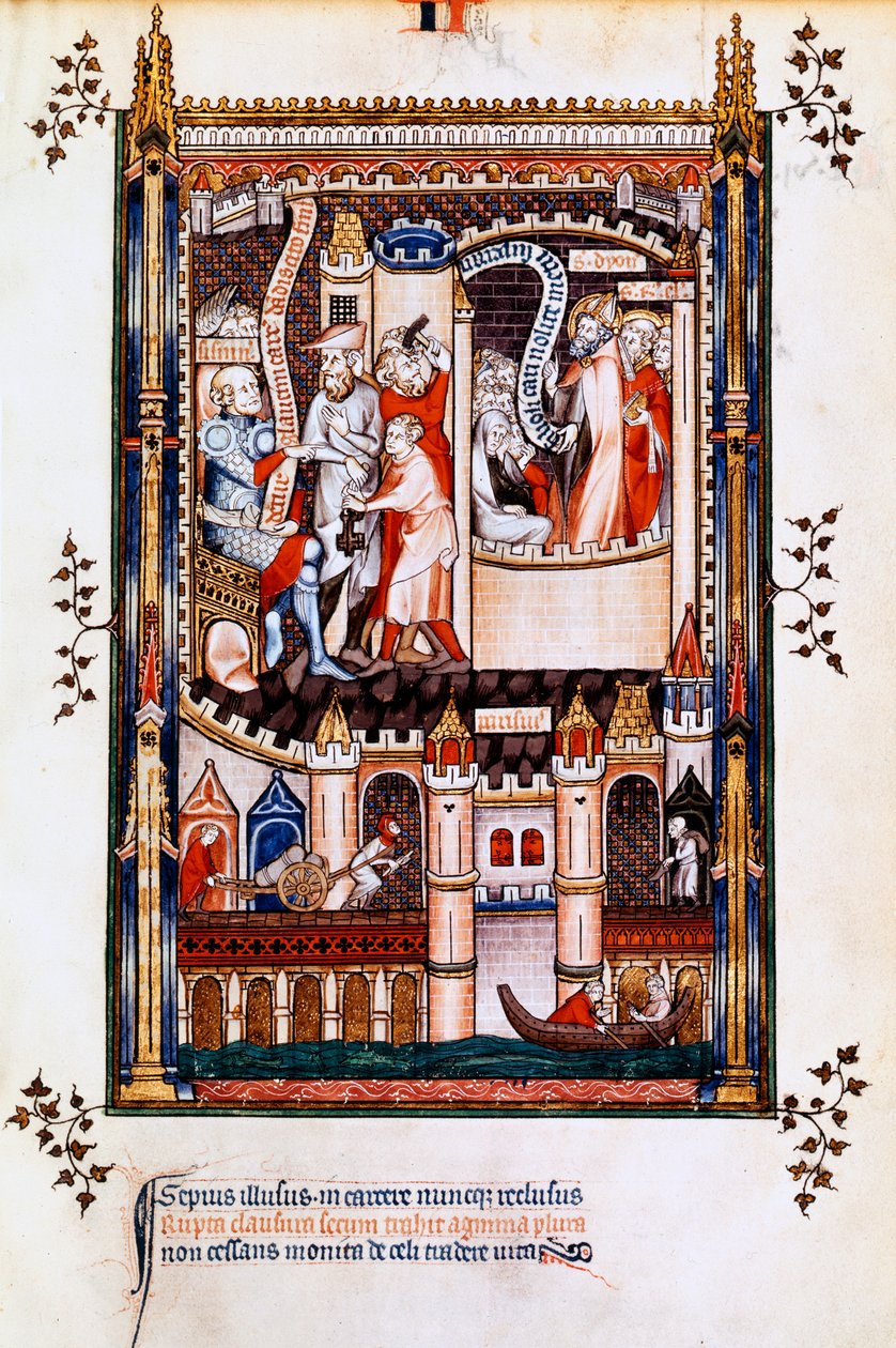سانت دينيس ، وسانت ريفي وسجن سانت إليوثيروس ، 1317 بواسطة غير معروف