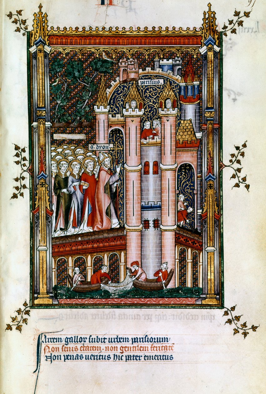 سانت دينيس على أبواب باريس ، 1317 بواسطة غير معروف