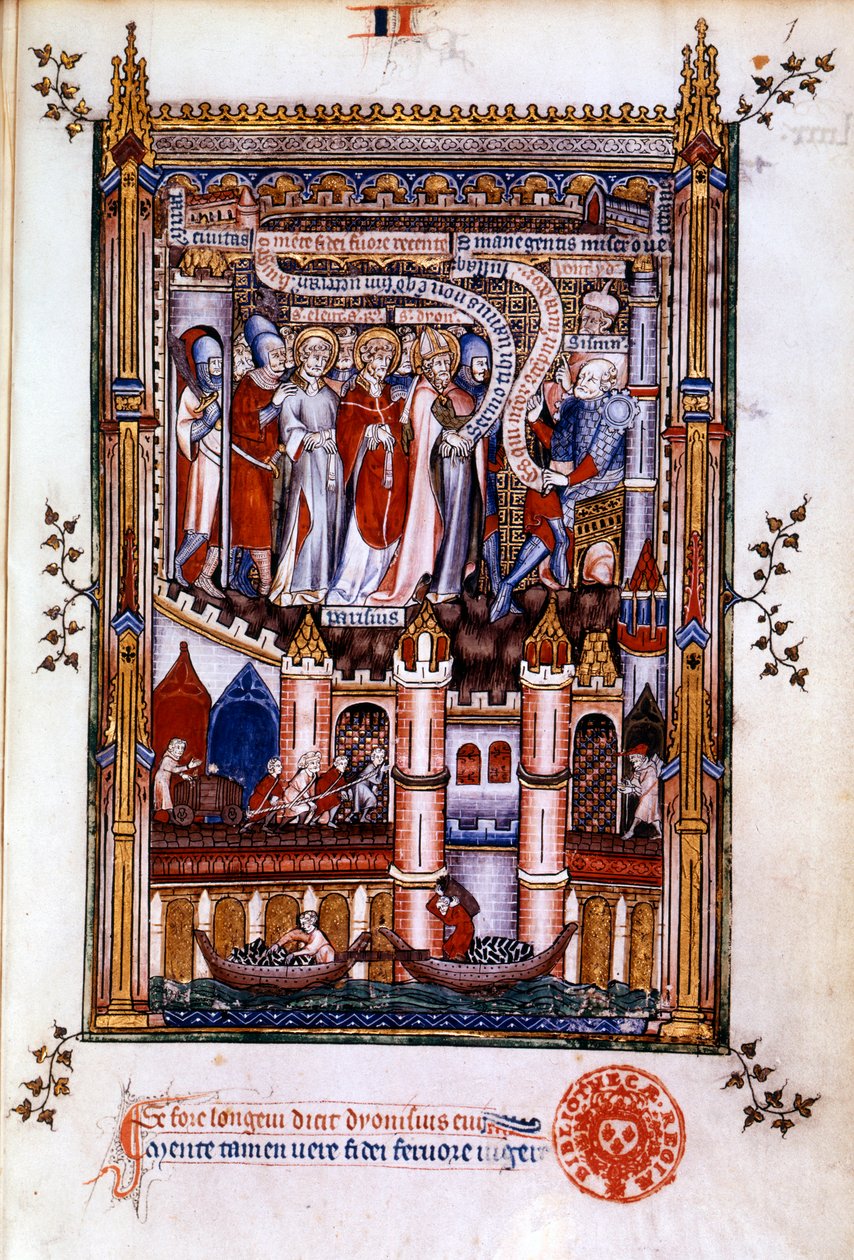 القديس دينيس قبل Sisinnius ، 1317 بواسطة غير معروف