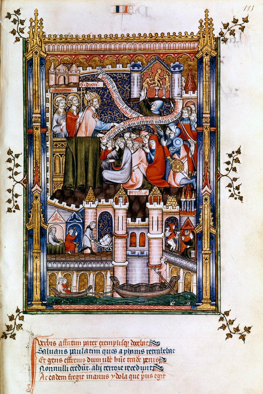 الوعظ القديس دينيس ، 1317 بواسطة غير معروف