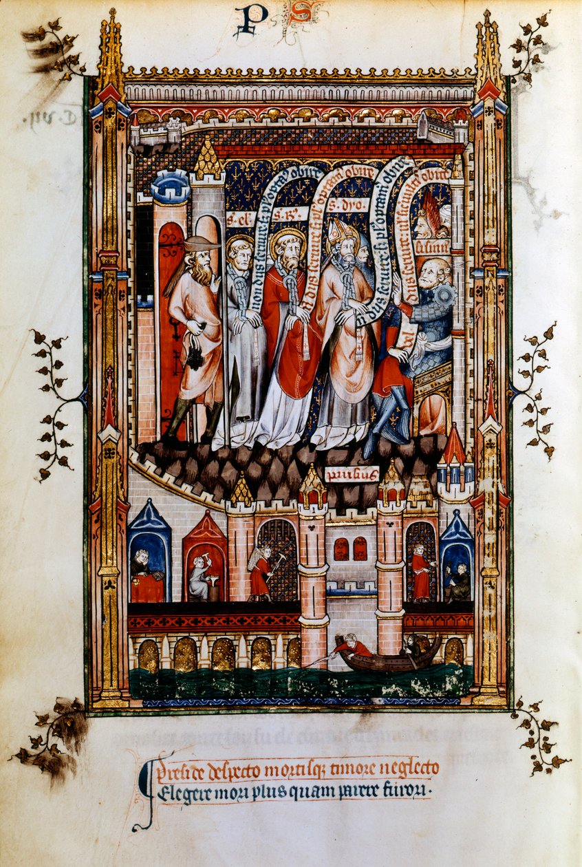 أخذت سانت دينيس إلى Sisinnius ، 1317 بواسطة غير معروف
