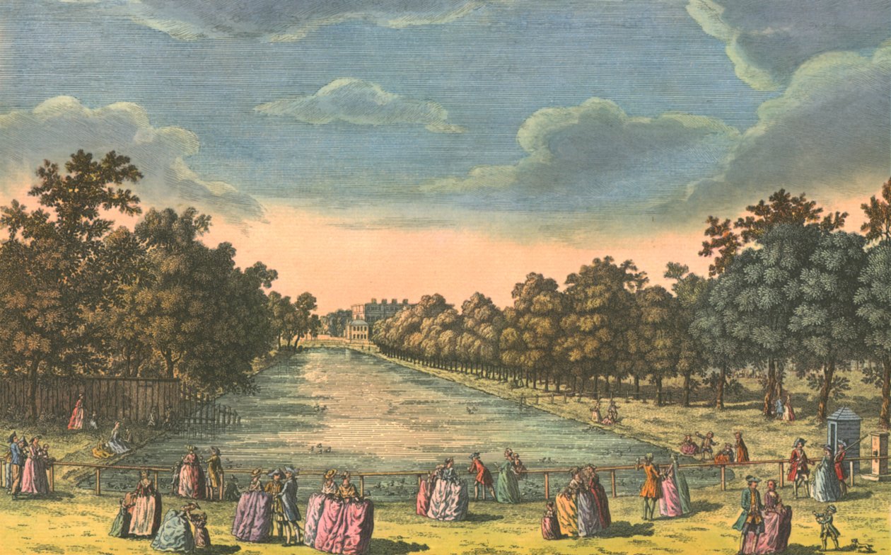 سانت جيمس بارك & باكنغهام هاوس ، c1763. بواسطة غير معروف