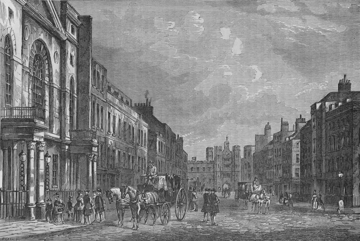 شارع سانت جاميس ، وستمنستر ، لندن ، 1750 ، c1800 1878 بواسطة غير معروف
