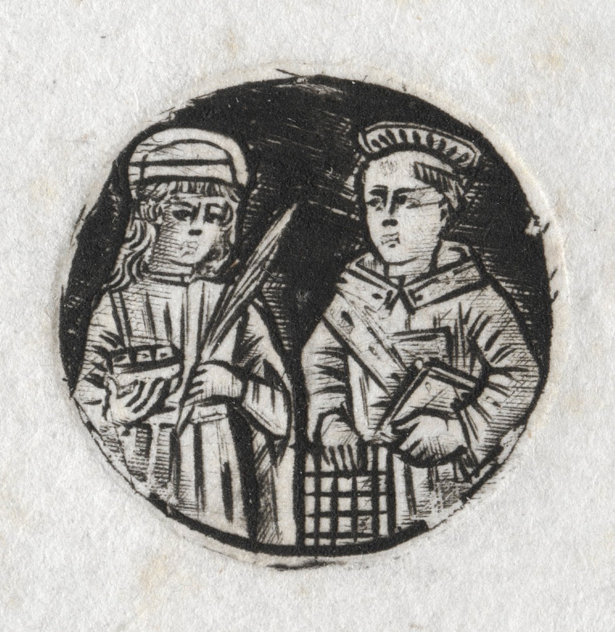 سانت لورانس وسانت لوسي ، ج. 1487. بواسطة غير معروف