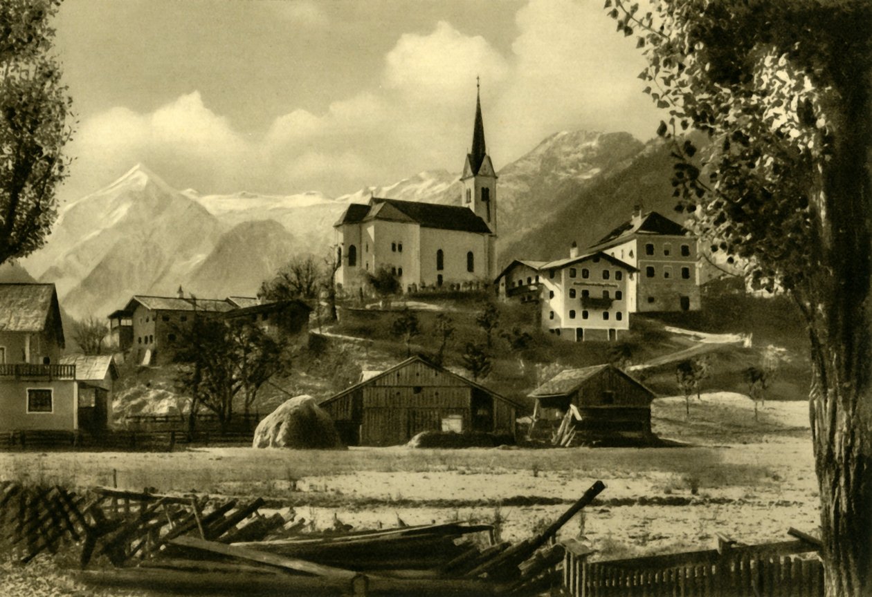 كنيسة مار مارغريت ، كابرون ، النمسا ، c1935. بواسطة غير معروف