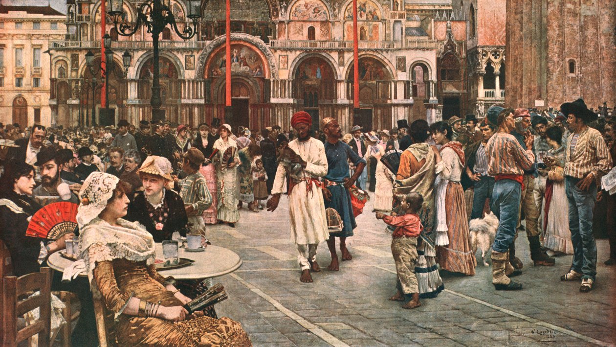 ساحة سانت مارك ، البندقية ، 1883 ، c1902. بواسطة غير معروف