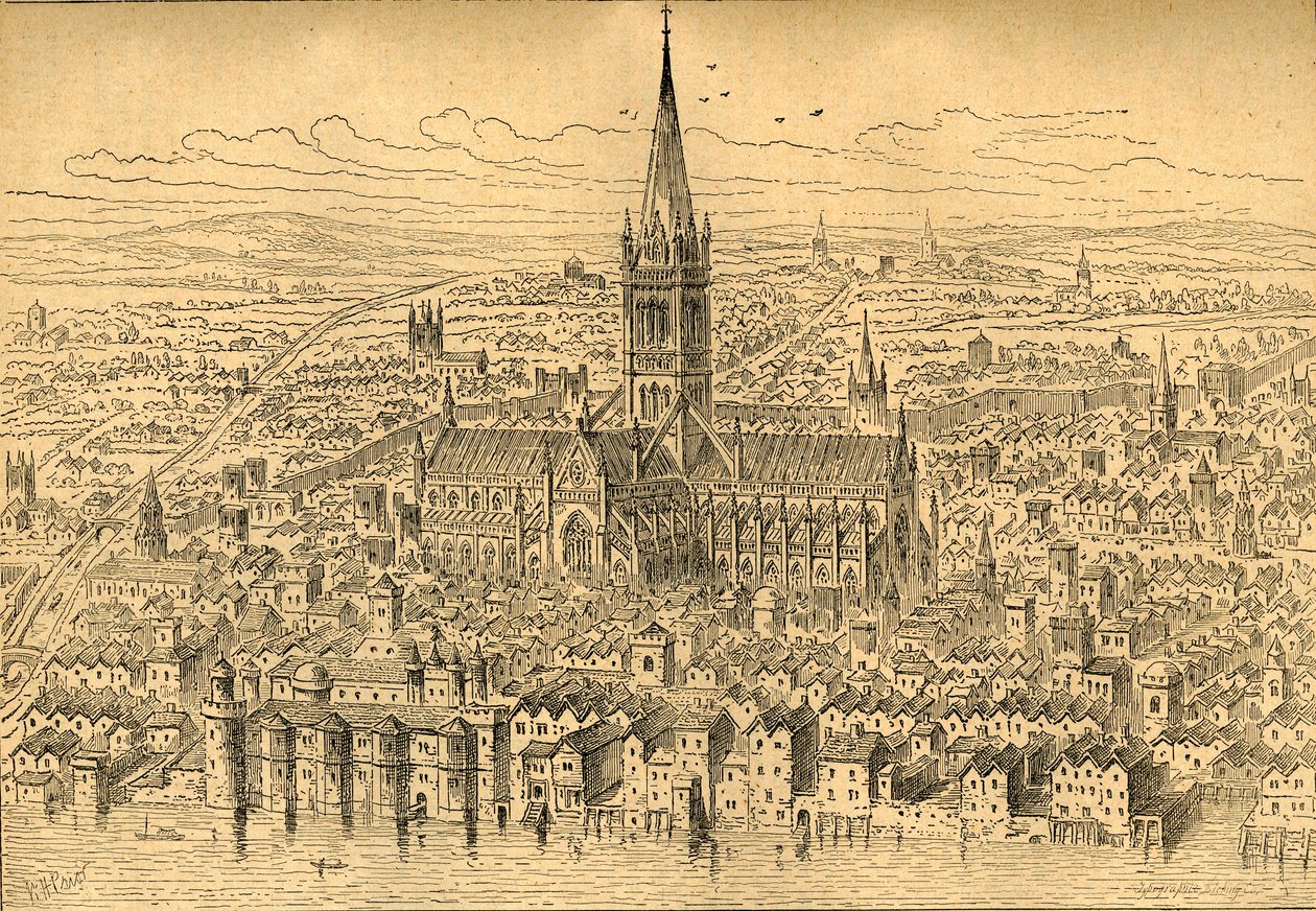 سانت بولس والجوار عام 1540 ، 1897. بواسطة غير معروف