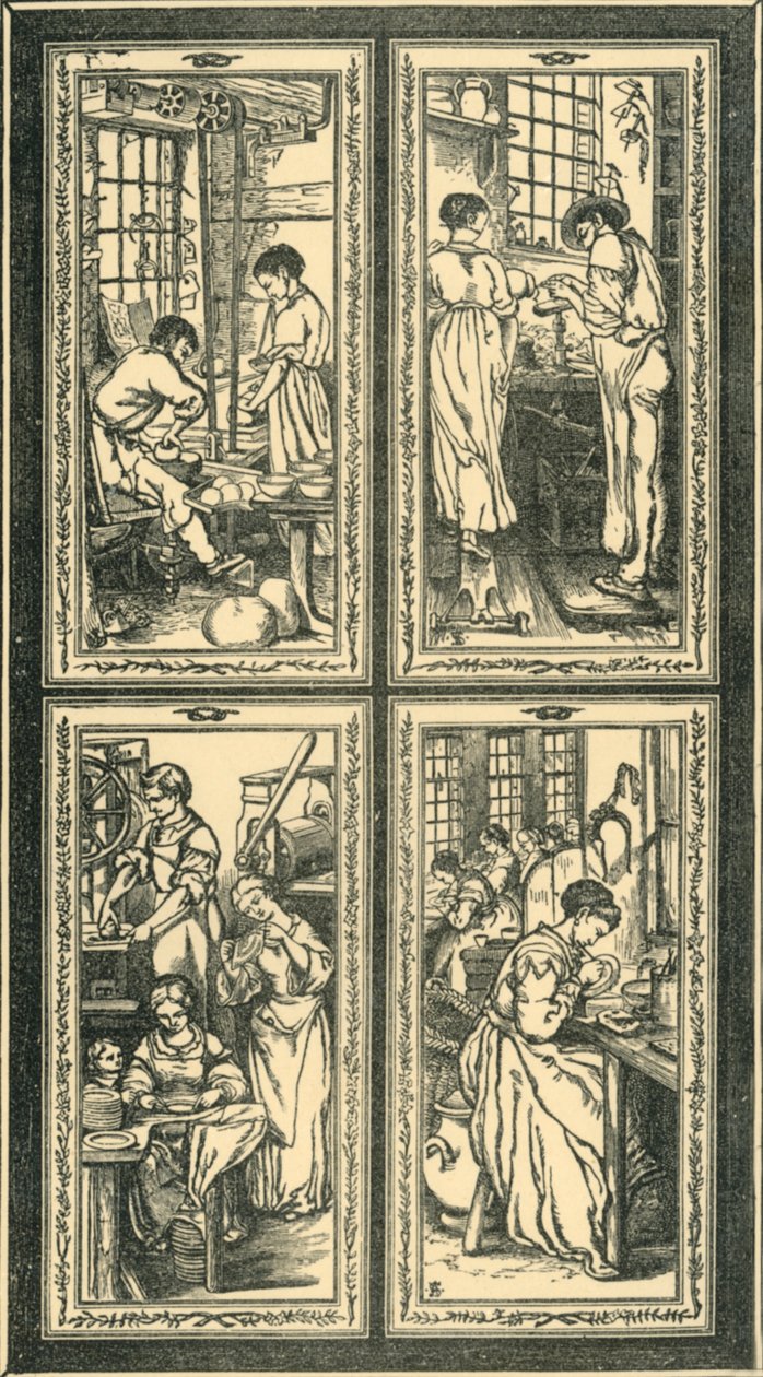 عمليات ستافوردشاير ، تصميم نافذة زجاج ملون ، c1870 ، 1881. بواسطة غير معروف