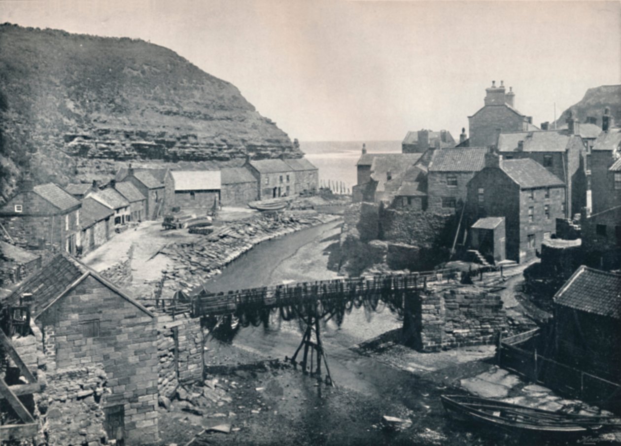 Staithes - النظر نحو البحر ، 1895 بواسطة غير معروف