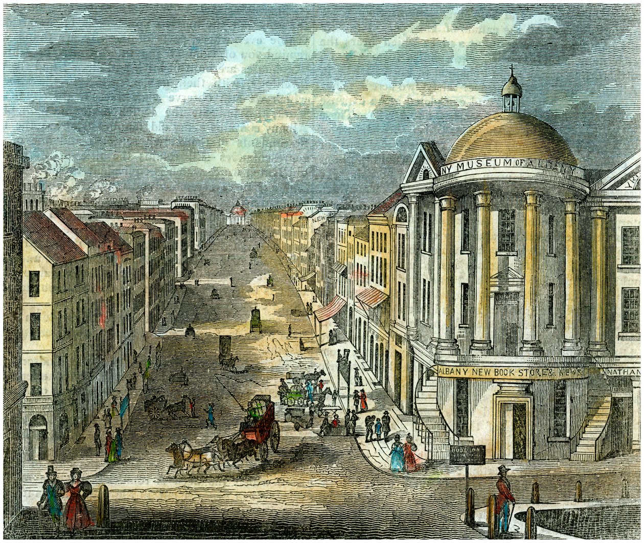 شارع ستيت ، ألباني ، نيويورك ، الولايات المتحدة الأمريكية ، c1835 بواسطة غير معروف