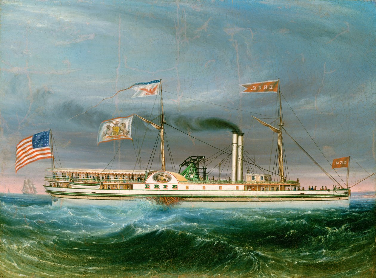 باخرة إيري ، ربما عام 1837. بواسطة غير معروف