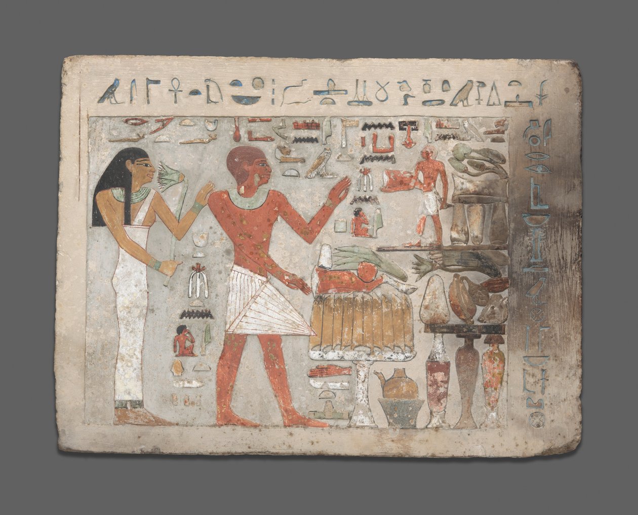لوحة لأمنمحات وحميت ، مصر ، الدولة الوسطى ، أوائل الأسرة 12 حوالي 1956-1877 قبل الميلاد. بواسطة غير معروف