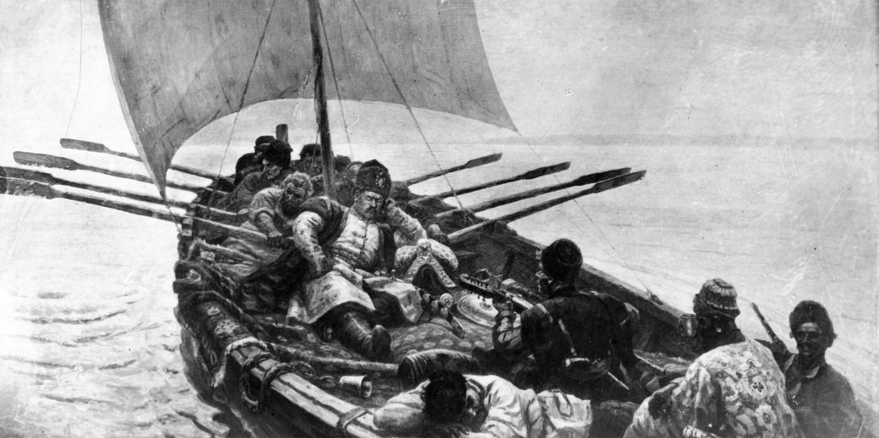 ستيبان (ستينكا) رازين (1907) لوحة لفاسيلي سوريكوف - آخر لوحة قماشية كبيرة. بواسطة غير معروف