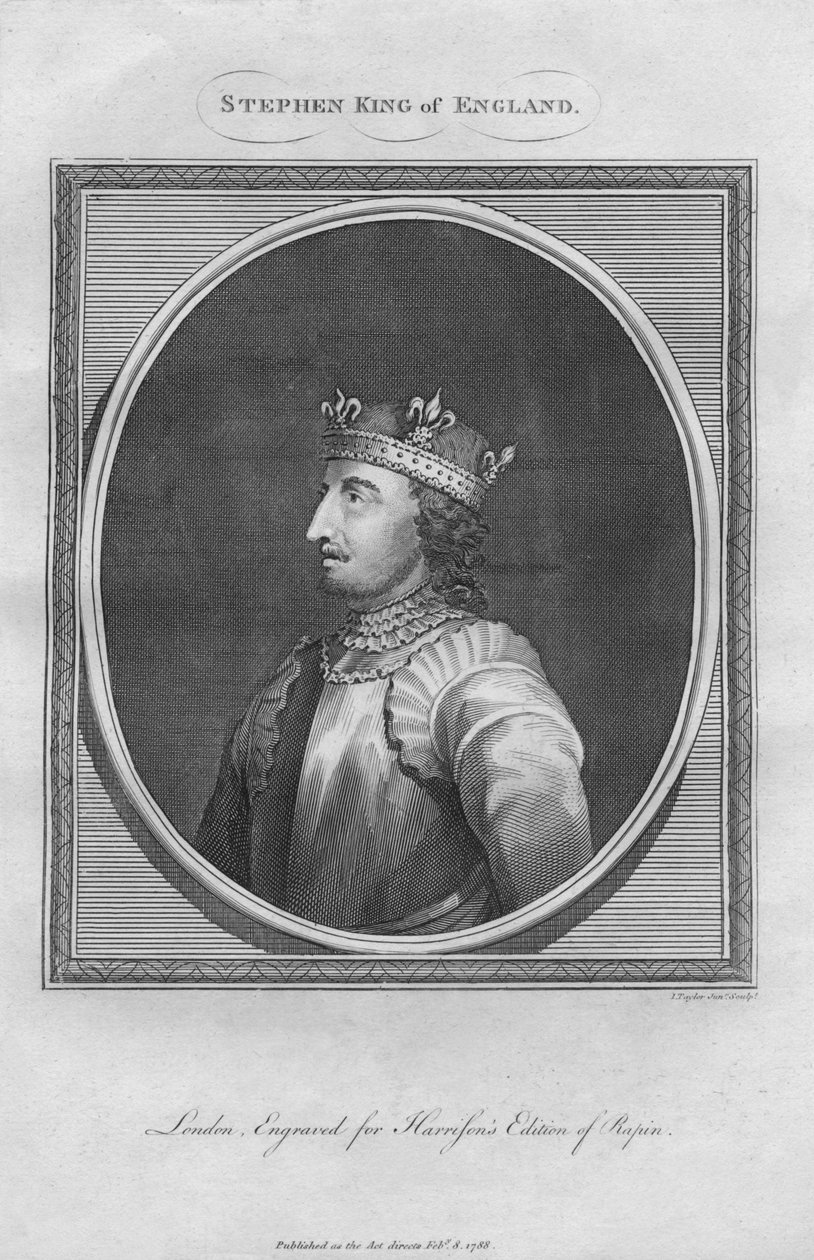 ستيفن ، ملك إنجلترا ، 1788. بواسطة غير معروف