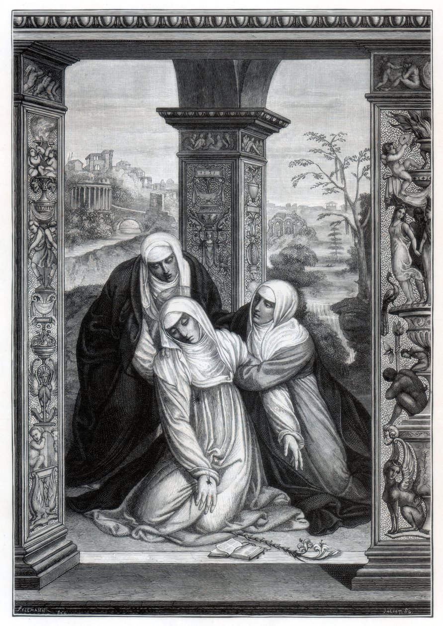 وصم القديسة كاترين سيينا ، 1870 بواسطة غير معروف