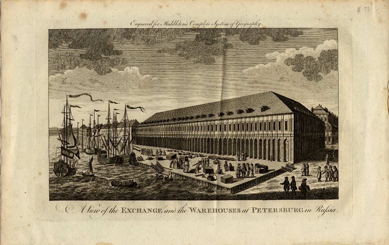 البورصة في سانت بطرسبرغ ، 1778 بواسطة غير معروف