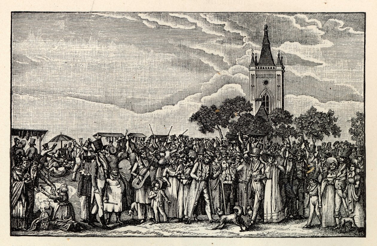 موكب سمك سترالو ، حوالي 1865. بواسطة غير معروف