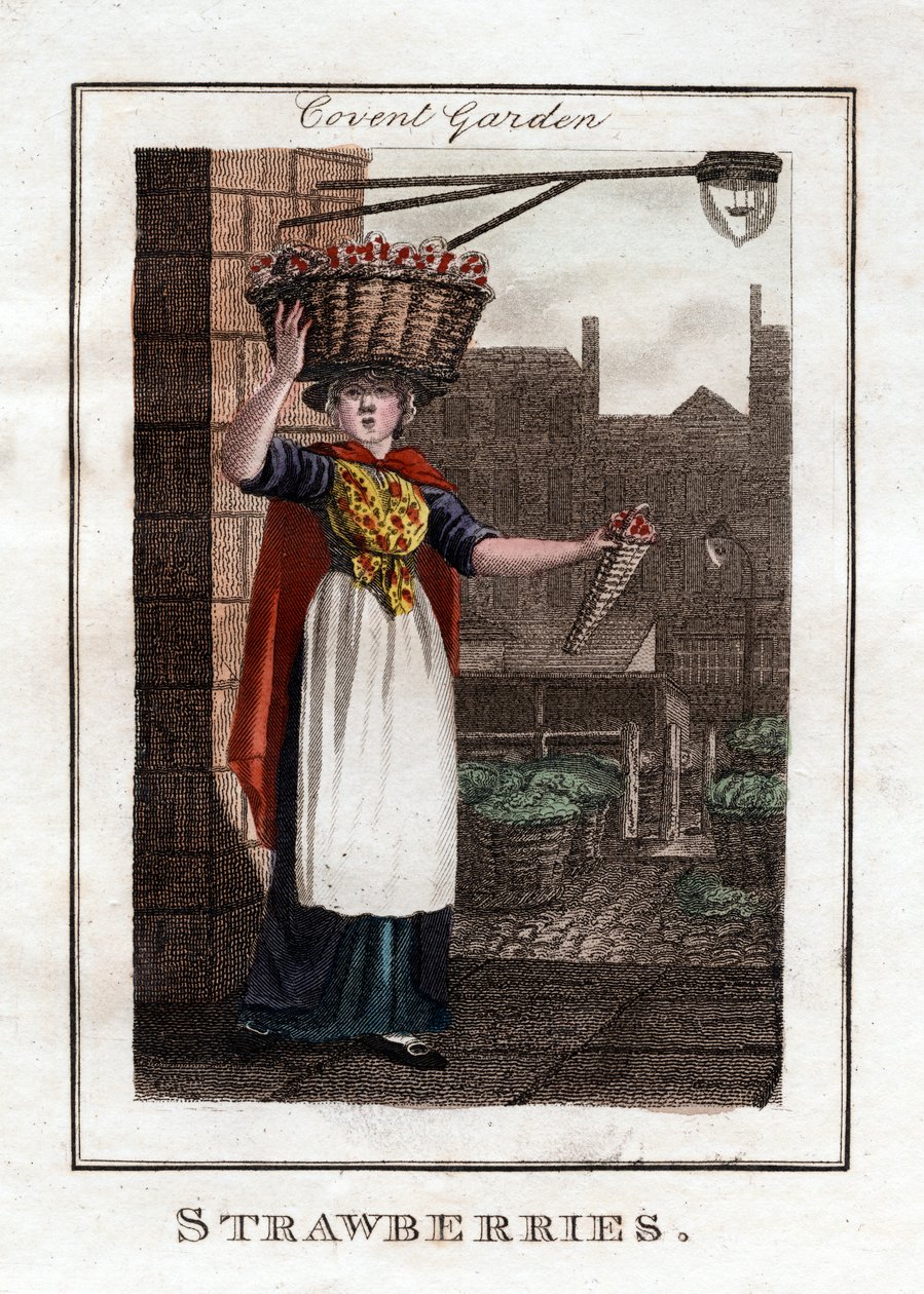 الفراولة ، كوفنت غاردن ، لندن ، 1805 بواسطة غير معروف