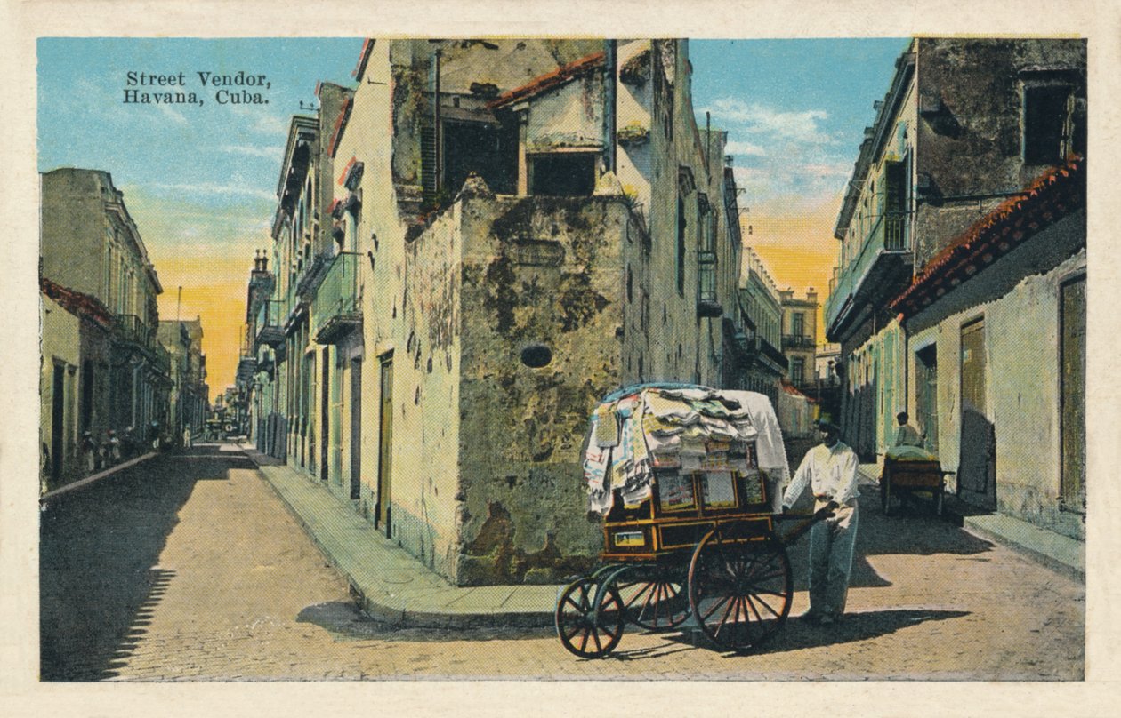 بائع الشارع ، هافانا ، كوبا ، 1938 بواسطة غير معروف