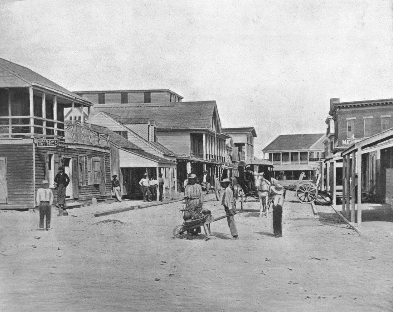 شارع في كي ويست ، فلوريدا ، الولايات المتحدة الأمريكية ، c1900. بواسطة غير معروف