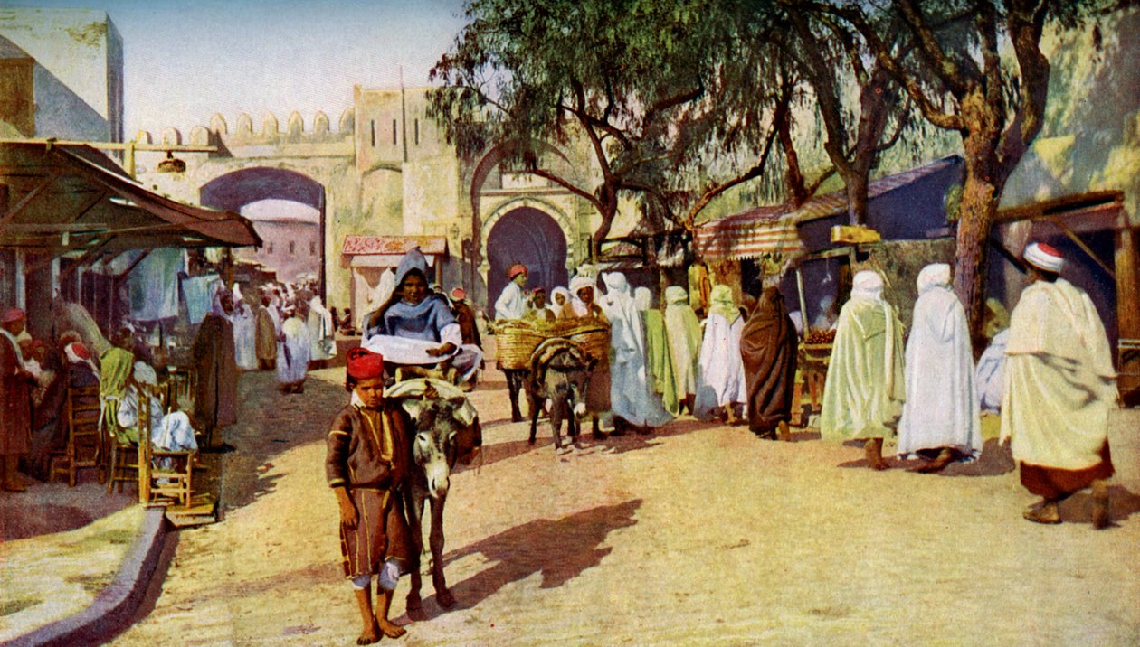 مشهد الشارع ، القيروان ، تونس ، ج .1924 بواسطة غير معروف