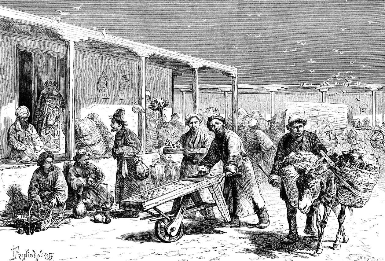 مشهد الشارع ، ياركاند ، c1890 بواسطة غير معروف