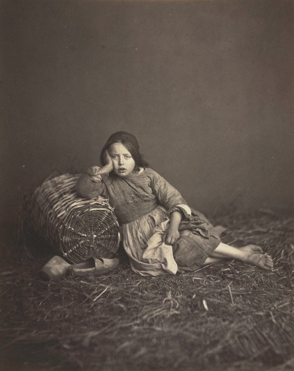دراسة لفتاة شابة ، ج. 1860. بواسطة غير معروف