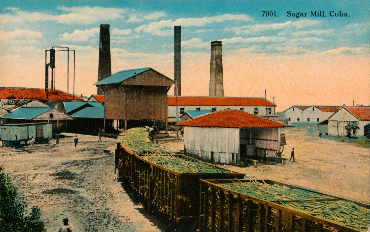مطحنة السكر ، كوبا ، c1910 بواسطة غير معروف