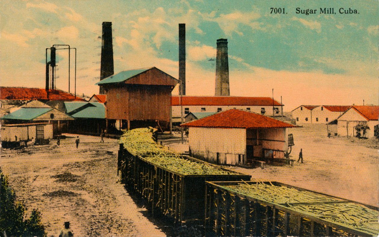 مطحنة السكر ، كوبا ، c1913 بواسطة غير معروف