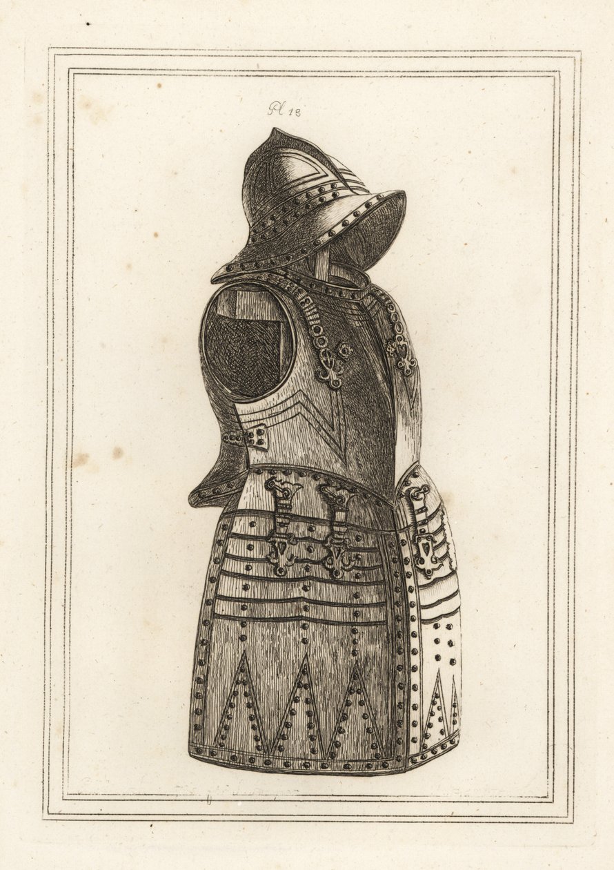 بدلة الموريون الأسود أو درع arquebus بواسطة غير معروف