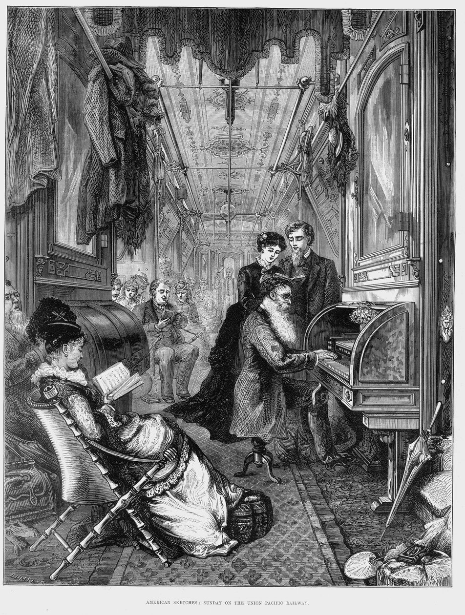 صباح الأحد على سكة حديد يونيون باسيفيك ، الولايات المتحدة الأمريكية ، 1875 بواسطة غير معروف